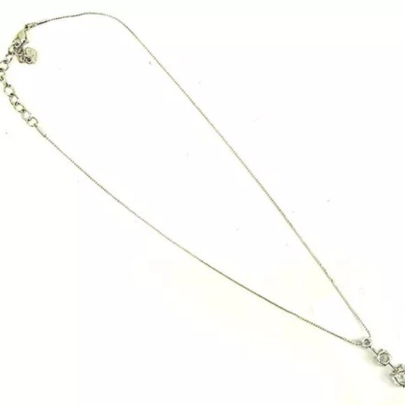 SWAROVSKI Necklace Pendant Silver Woman Authentic Used - Picture 3 of 6